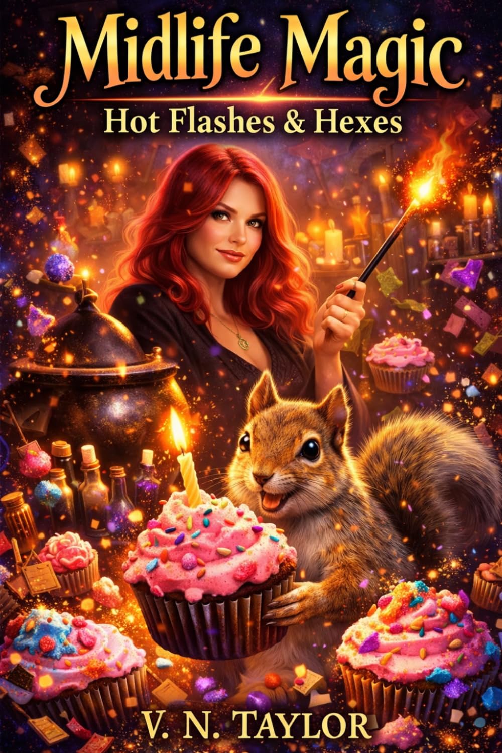 Midlife Magic: Hot Flashes and Hexes: A Midlife Paranormal Women’s Fiction Novel (Book One of the Harrowsend Series)