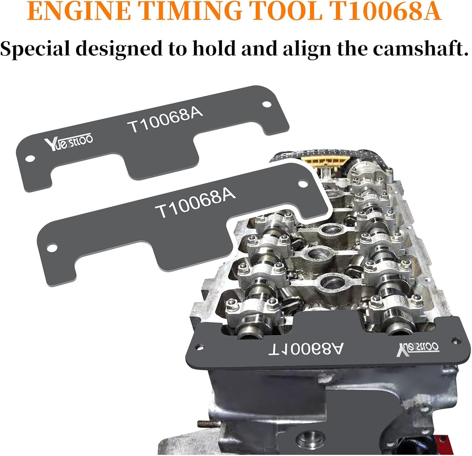 Engine Timing Tool Set, Compatible with Audi VW W8 W12 Touareg 3.2L, Magotan CC 3.0L, Audi & Porsche 3.6L VR6, and Bentley 6.0L / 6.3L W12 Engines, T10068A T10332 T10363, with Gloves