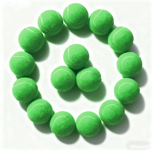 Miniatura 12 de PoyPet Paquete de 16 pelotas de tenis a granel para práctica, entrenamiento y principiantes, ideales para buscar perros, masticar y jugar