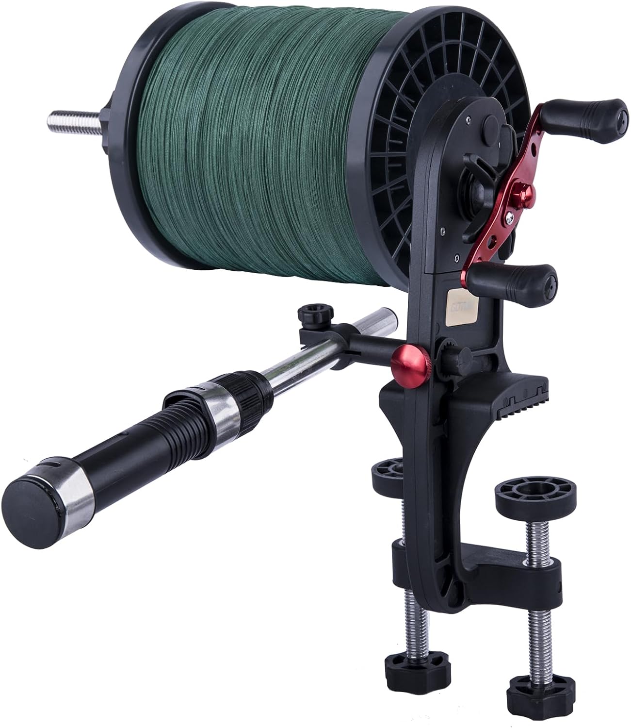 Goture Fishing Line Spooler for Fishing Reel, Fits Spools up to 5.9 in Fishing Spooler, Available in Two Lengths Fishing Reel Line Spooler, Adjustable Friction Machine Spooling Station System