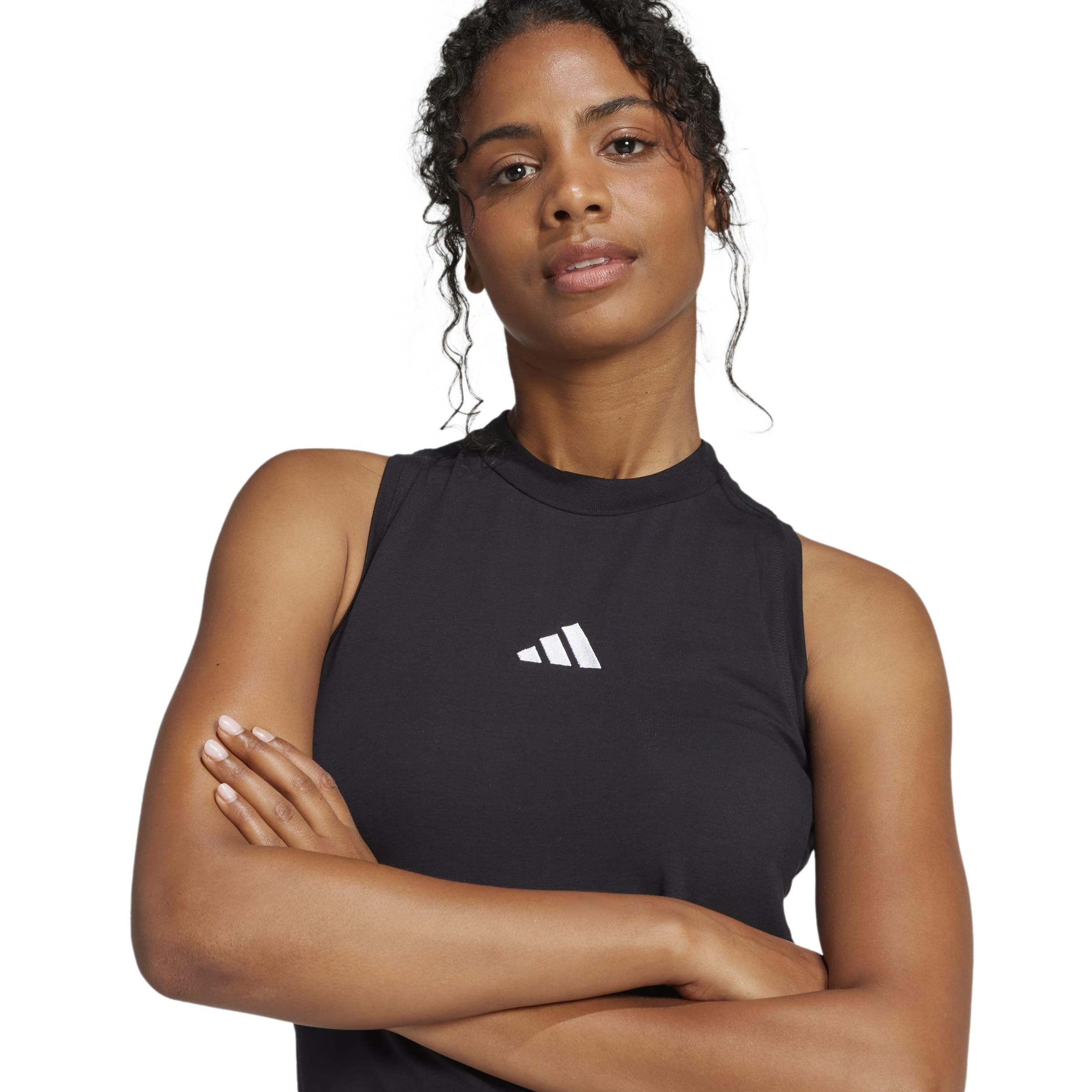 adidas Women's Vestido Largo Essentials Racerback 3 Bandas
