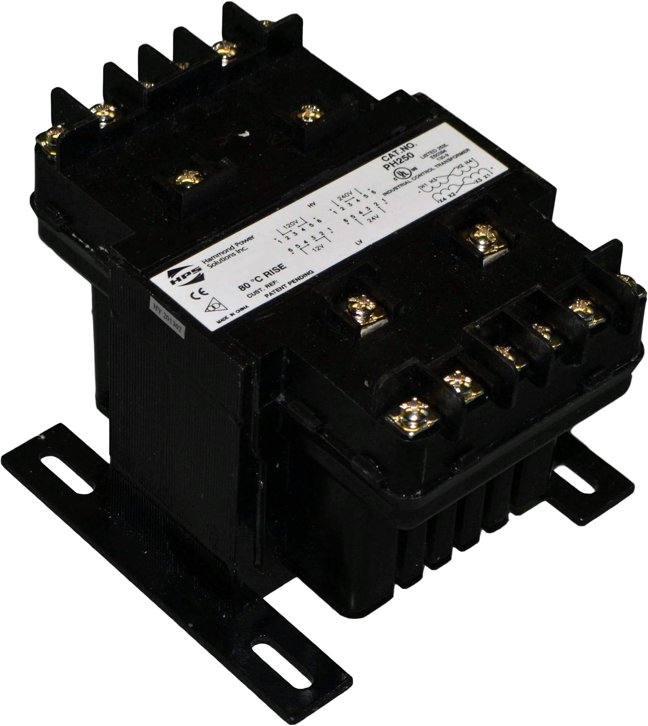 PH250MQMJ Transformer, control, pri:240/480VAC, sec:120/240VAC, 250VA, 2.08/1.04A