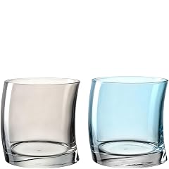 Leonardo Swing 70702 Set of 12 Dishwasher Safe Drinking Glasses Set of 12 Juice Glass in Curved Shape