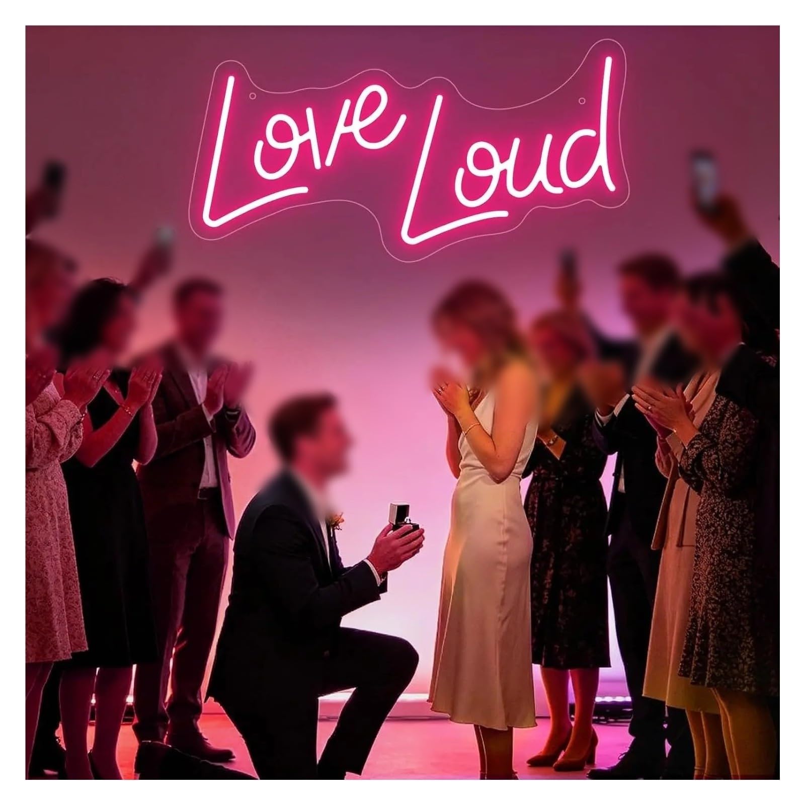 Decoración Lámparas Letrero De Neón LED Love Loud