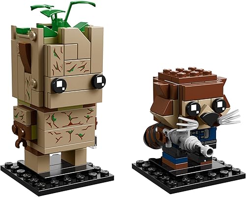 Miniatura 2 de LEGO BrickHeadz Groot & Rocket Kit de construcción, multicolor