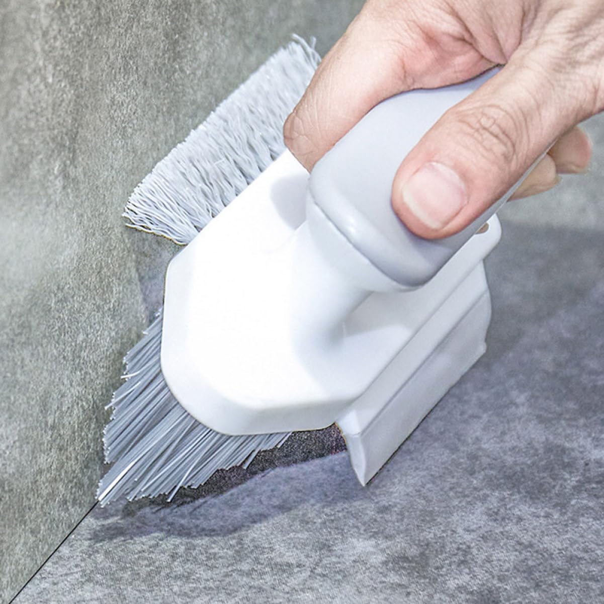 Zerodeko 8piezas Cepillo De Limpieza De Grietas y Juntas Diseño Ergonómico para Baños Cocinas y Pisos De para Áreas De Difícil