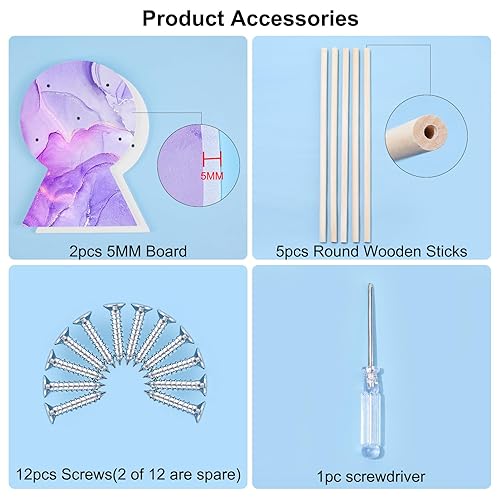 Vista 57 de Basumee Soporte para diadema: organizador de accesorios para el cabello para niñas, diademas para el cabello y decoración de habitaciones