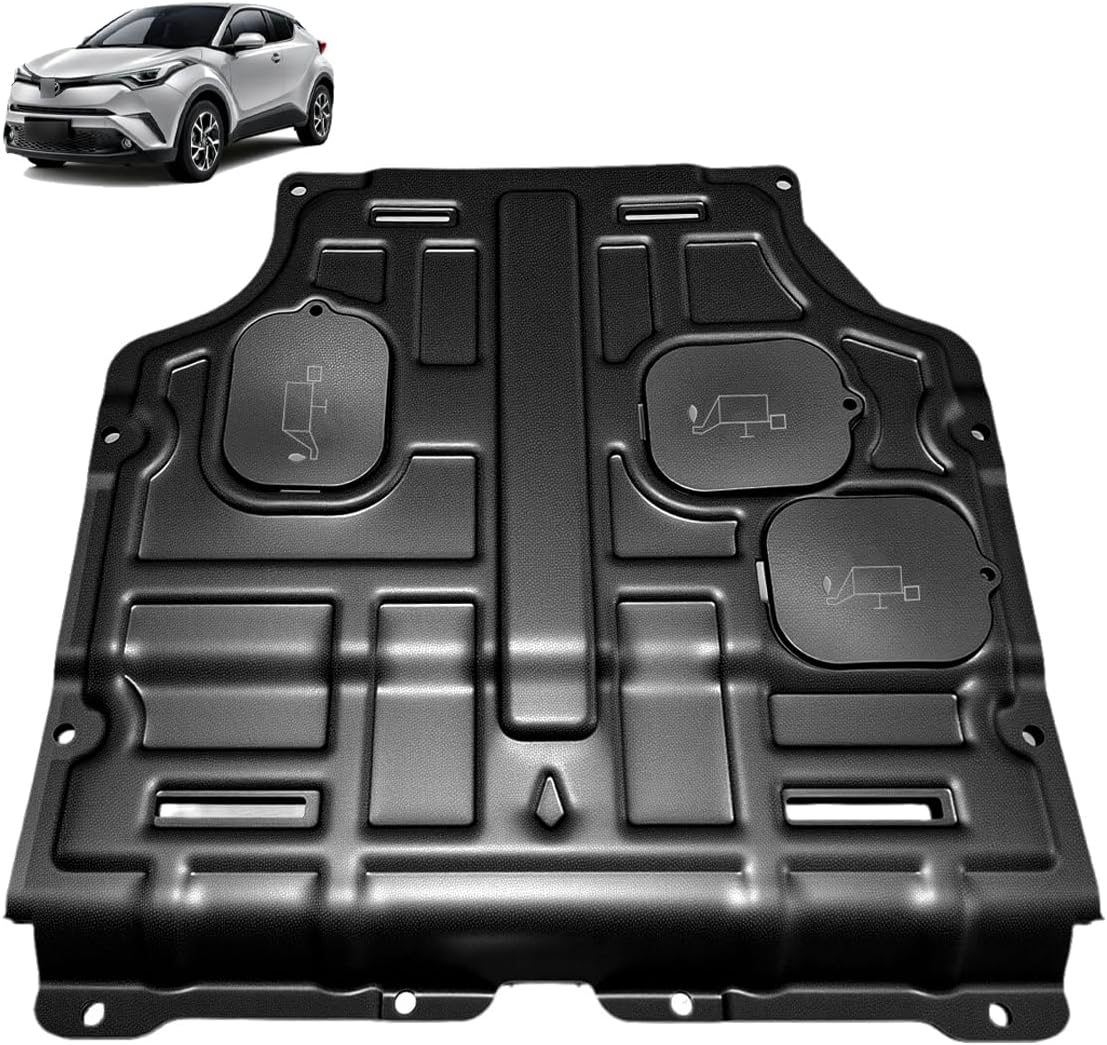 Front Engine Splash Shield Fit for Toyota C-HR 2018-2022 Engine Case Guards Suitable for Toyota C-HR Under Engine Cover Mud Flaps Directly Replace Original