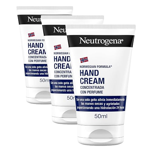 Neutrogena Creme de mãos concentrado com perfume (50 ml), creme de mãos reparador para peles sensíve