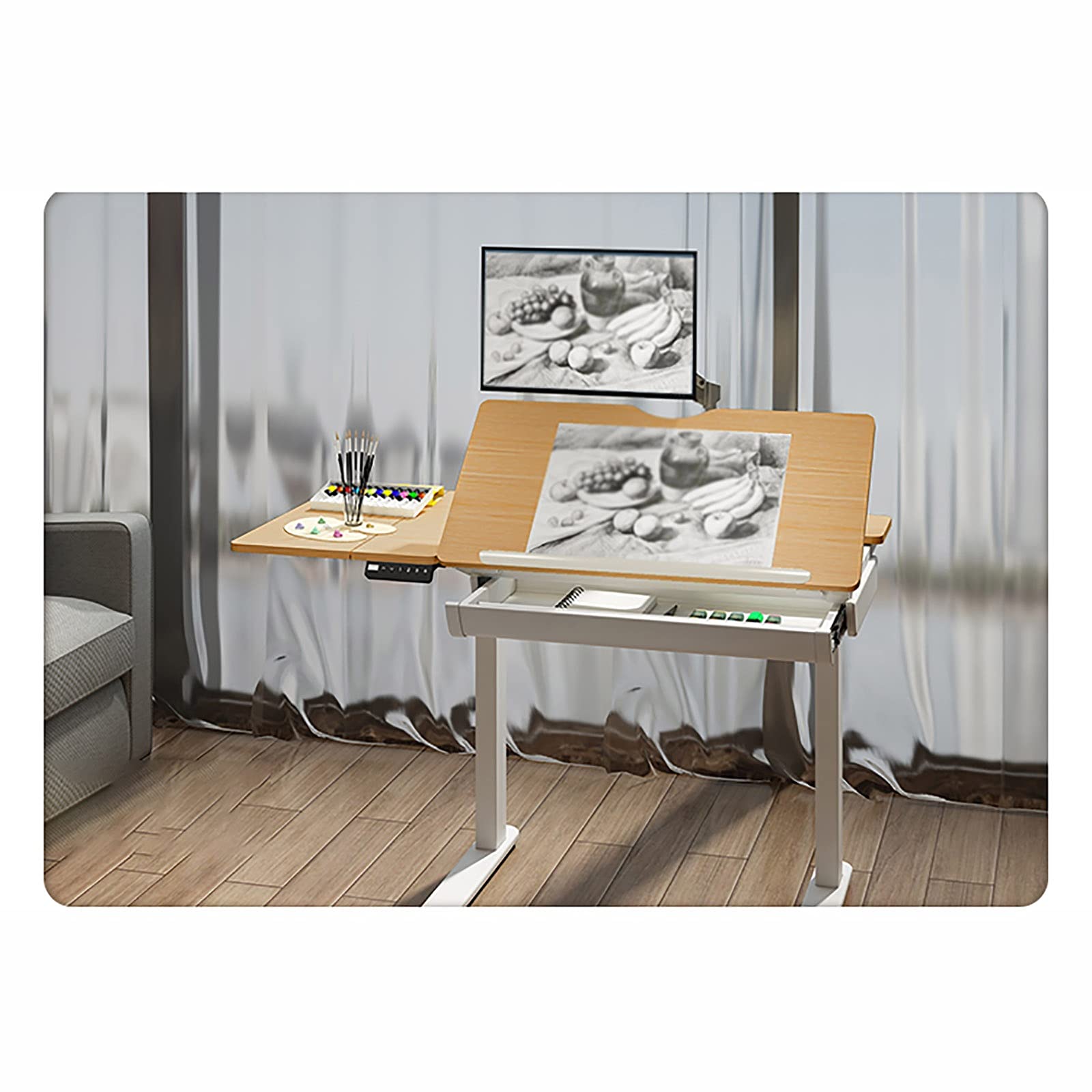 Aioneer Table de peinture - Table élévatrice - Table de travail - Table de dessin architecturale professionnelle - Table de dessin mobile