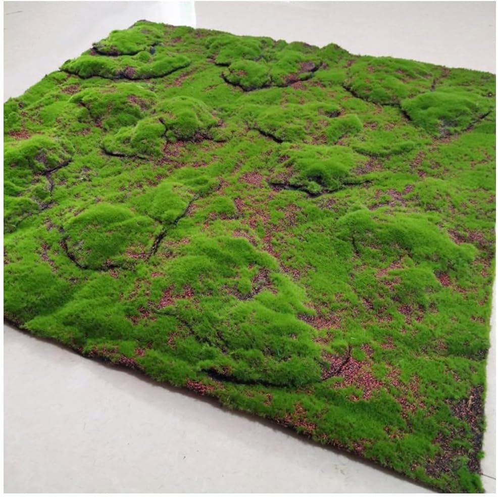 Artificial Moss Cushions Waterproof & Durable Synthetic Moss for Terrariums, DIY, Table Decor Floor Decor(3 Size)
