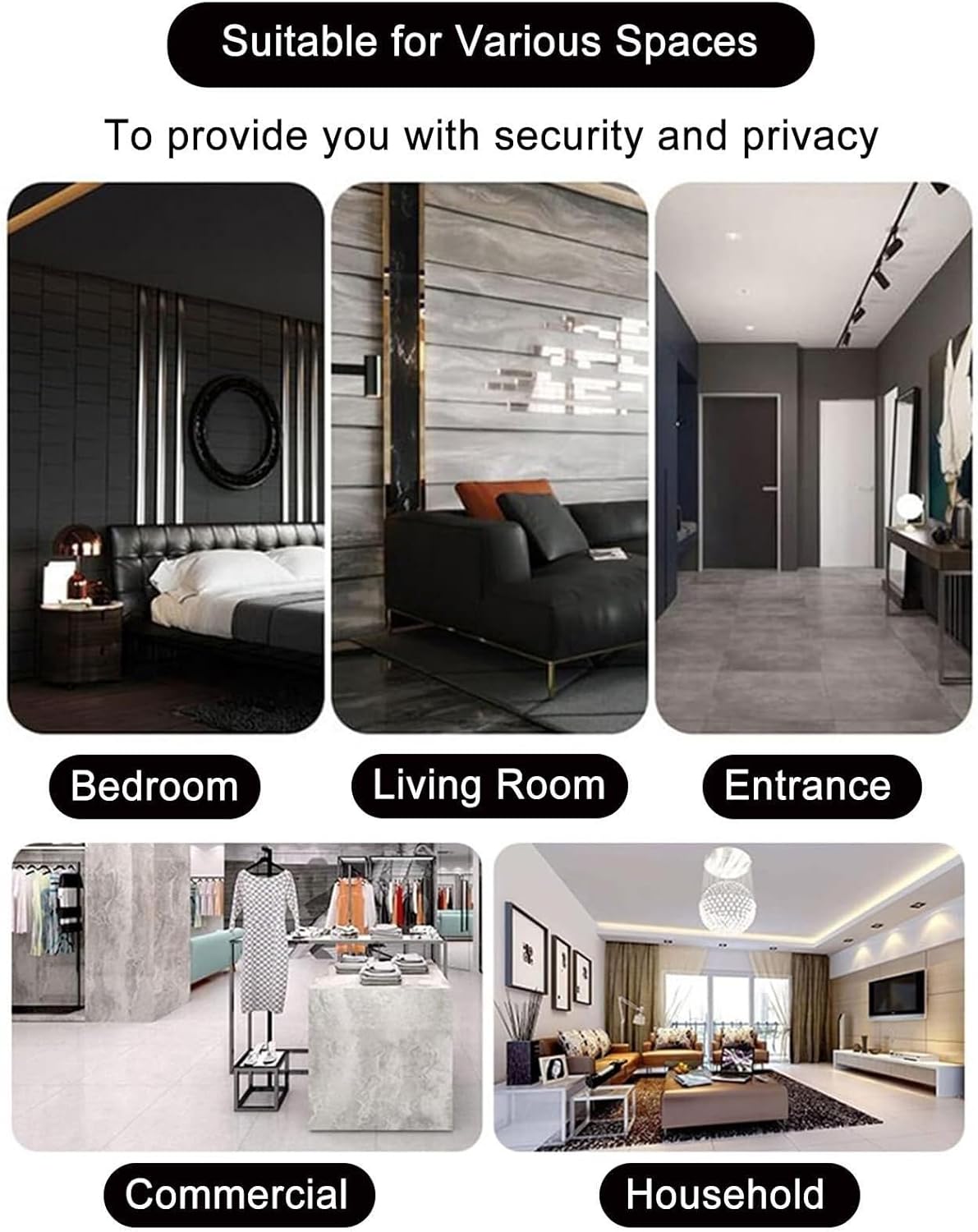 Urinal Partition Wall-Mounted Urinal Partition Screen Translucent, Men's Toilet Accessories with Metal Border, No Exposed Screws for Bar/Offices (Color : Gold, Style : 1 PCS)