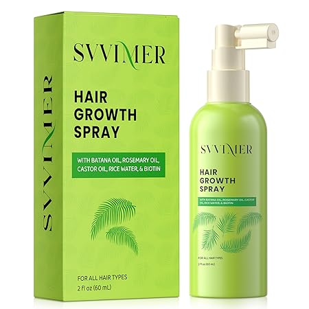 Hair Growth Serum Spray - with Rosemary Batana Oil Biotin for Hair Loss and Thinning Hair - Thicker Fuller Hair for Women Men 2 Fl Oz (Pack of 1)