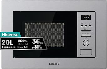 Hisense BIM320G41X - Microwave, Integrable, 20L, 15 Automatic Programs