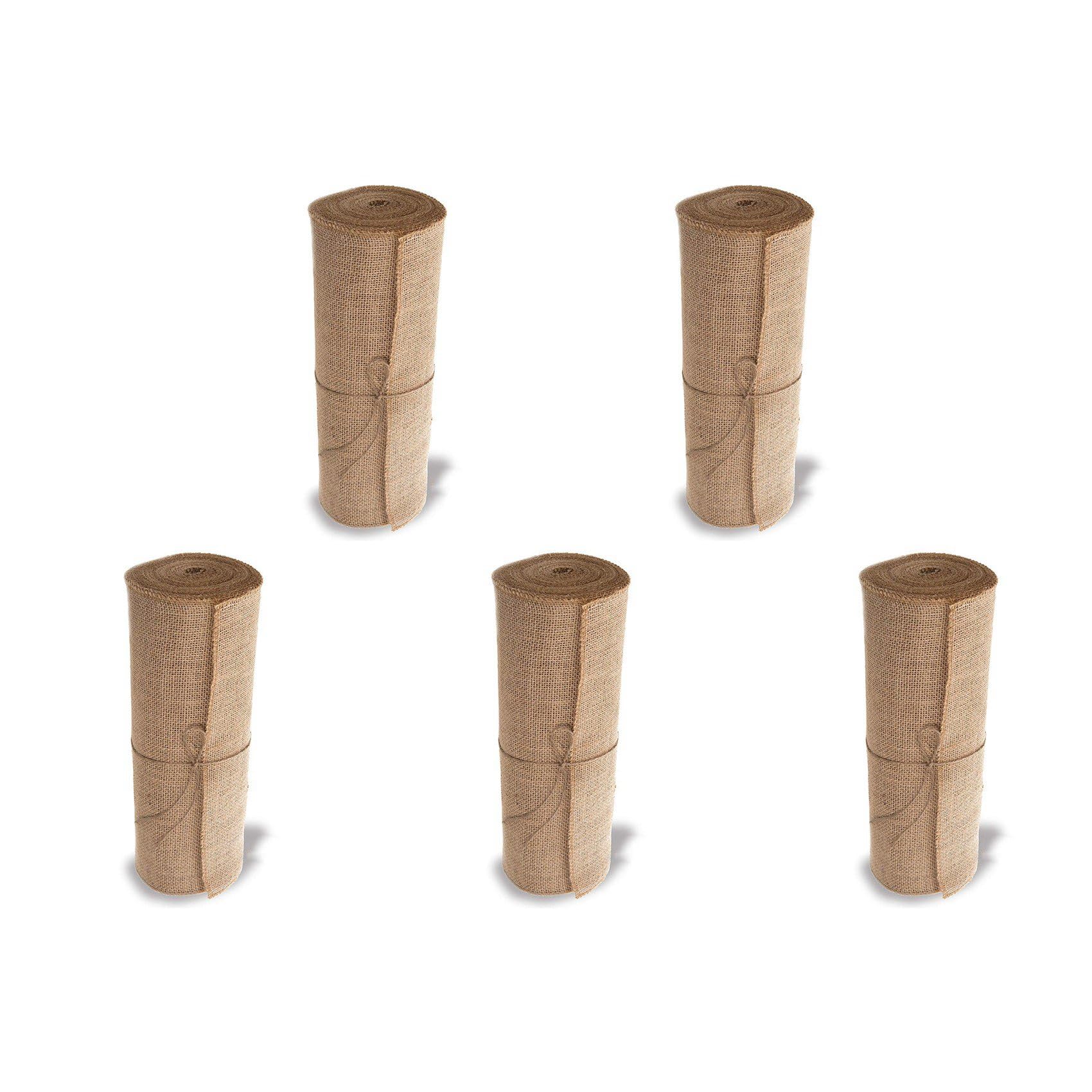 Hndhbfgrt 5X Burlap Doily Roll-30CMx275cm. No-Fray Anti-Slip Blanket with Edge Design. Burlap Fabric Rolls