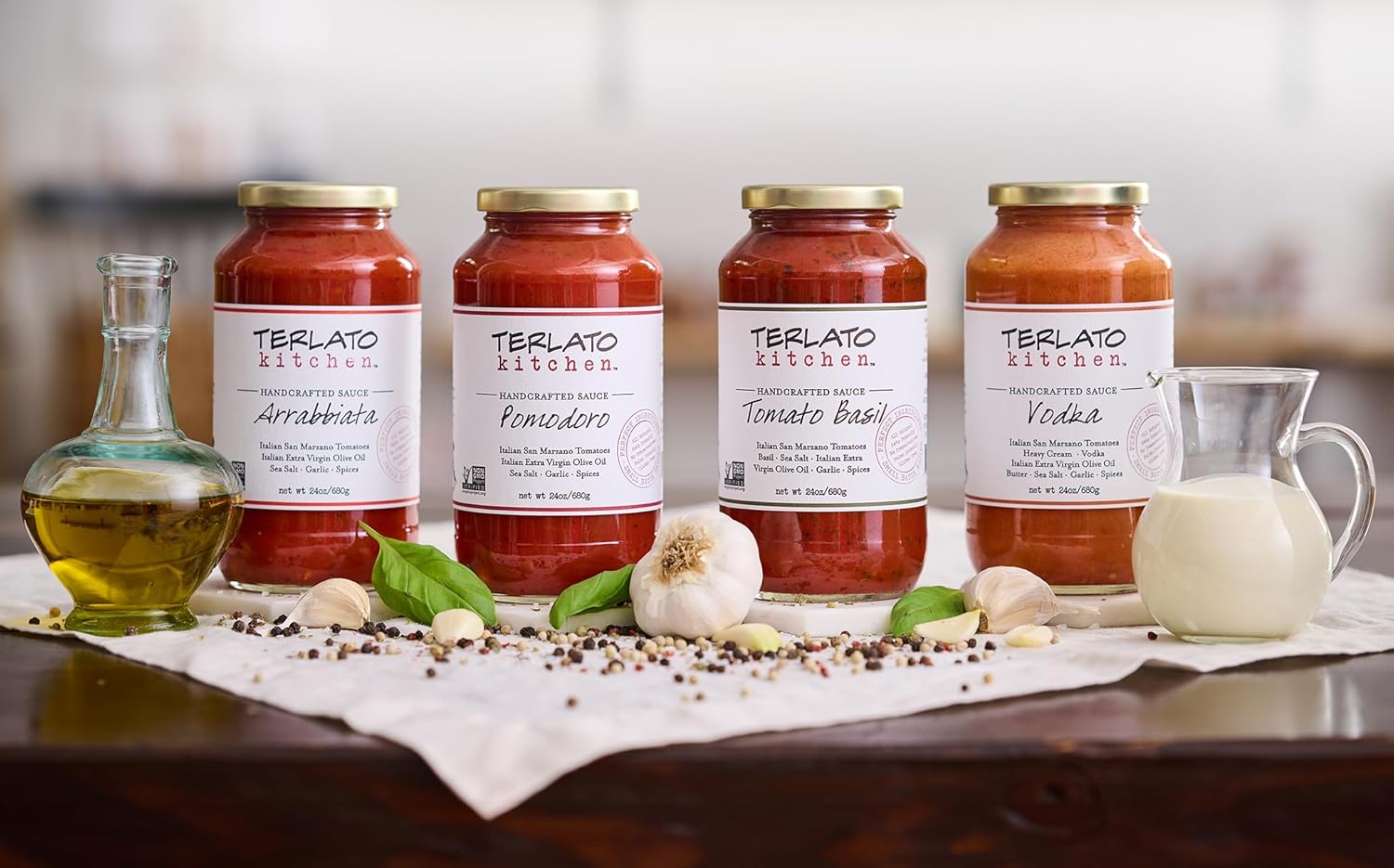 Terlato Kitchen Handcrafted Sauce Mixed Case, 4 Jars, 24 oz.