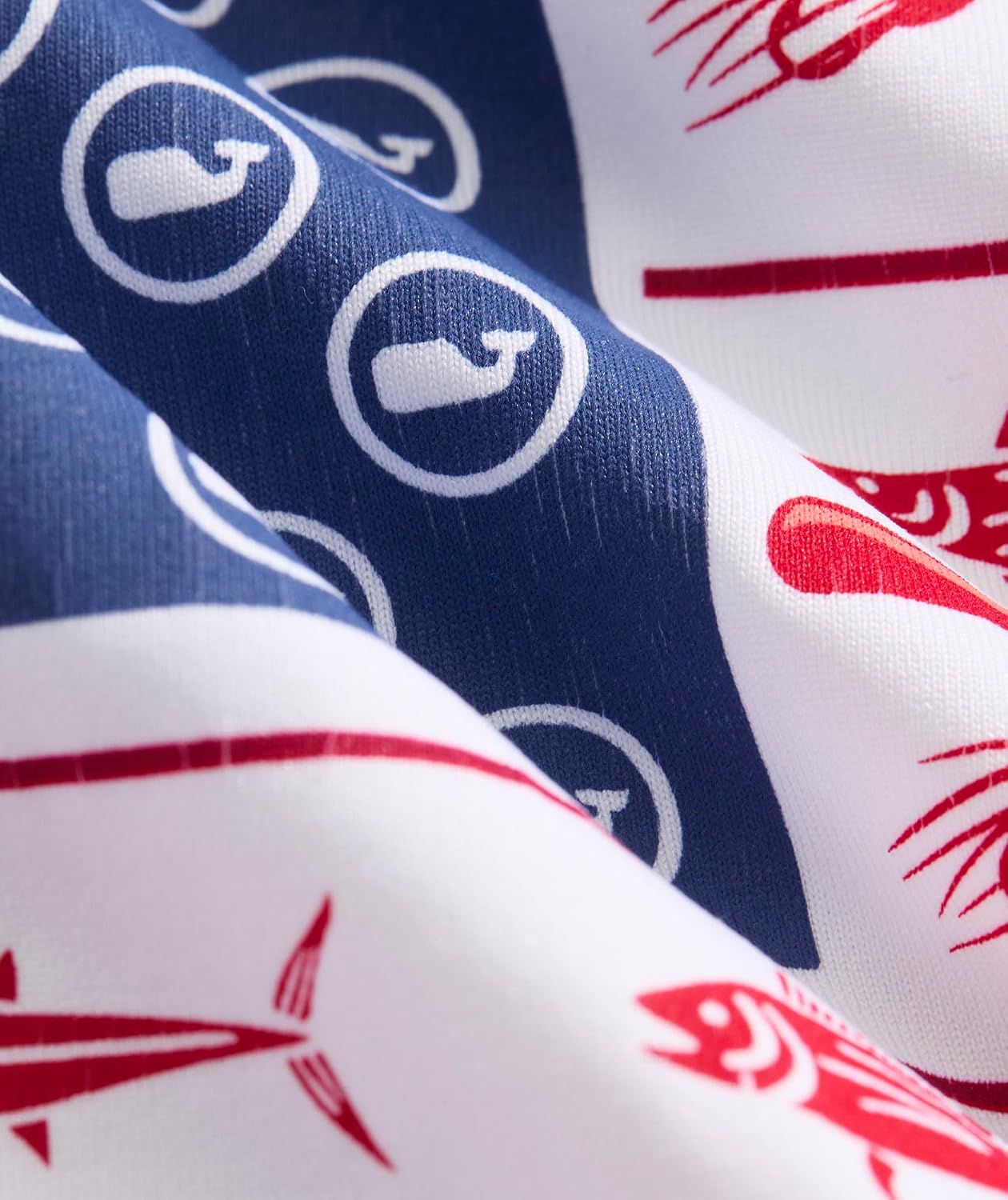 Vineyard Vines Boys' Boys' USA Reel Flag Short-Sleeve Harbor Performance Tee