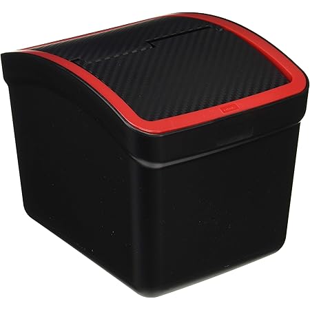 Amazon カーメイト 車用 ゴミ箱 おもり付き カーボン調 レッド Dz309 車 バイク 車 バイク