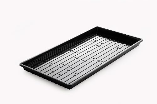 30mm Microgreens Tray with Holes - Black - Set of 5