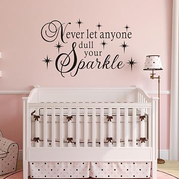 Never Dull Sparkle Wall Decal-Vinyl Inspirational Quote Art