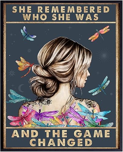 Miniatura 1 de Positive Quotes Wall Decor - Uplifting Encouragement Gifts for Women - Boho Motivational Wall Art - Inspirational Quotes - Dragonfly Poster Home