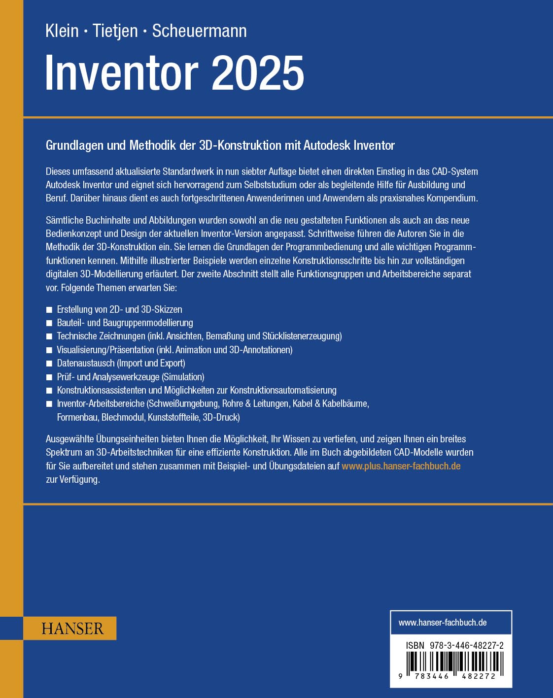Inventor 2025: Grundlagen und Methodik in zahlreichen Konstruktionsbeispielen