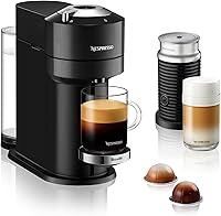 Vista 1 de Nespresso Vertuo Next - Cafetera prémium para café y espresso de Breville con espumador de leche Aeroccino