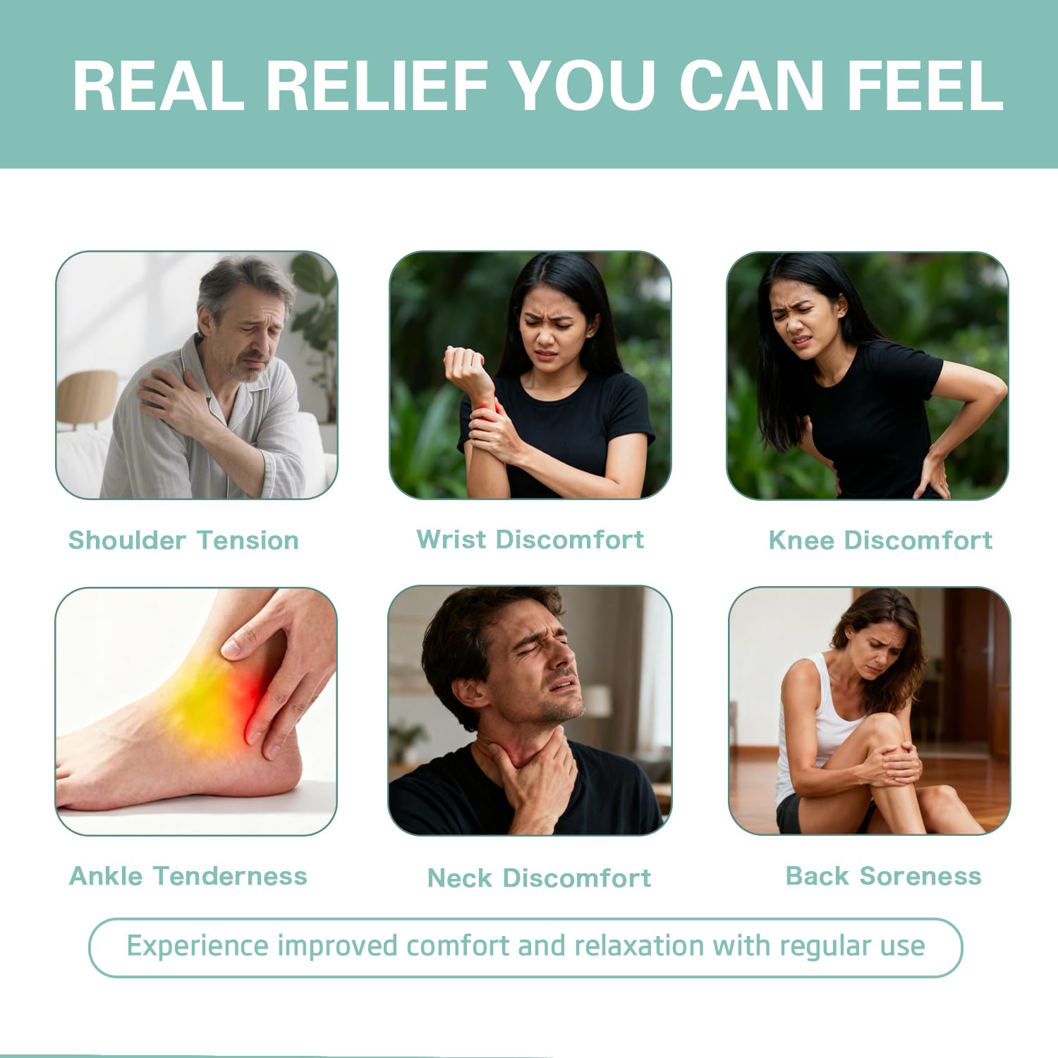 Total Relief Magnesium Soothing Cream Advanced nerve Comfort with Arnica, Menthol, MSM,Fast-Absorbing for Relief Joint, Feet, Hands, Legs, Muscles, and Waist, Natural Ingredient -4floz/114g