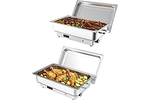 2 Pack Electric Chafing Dish Buffet Set for Warm and Delicious Meals