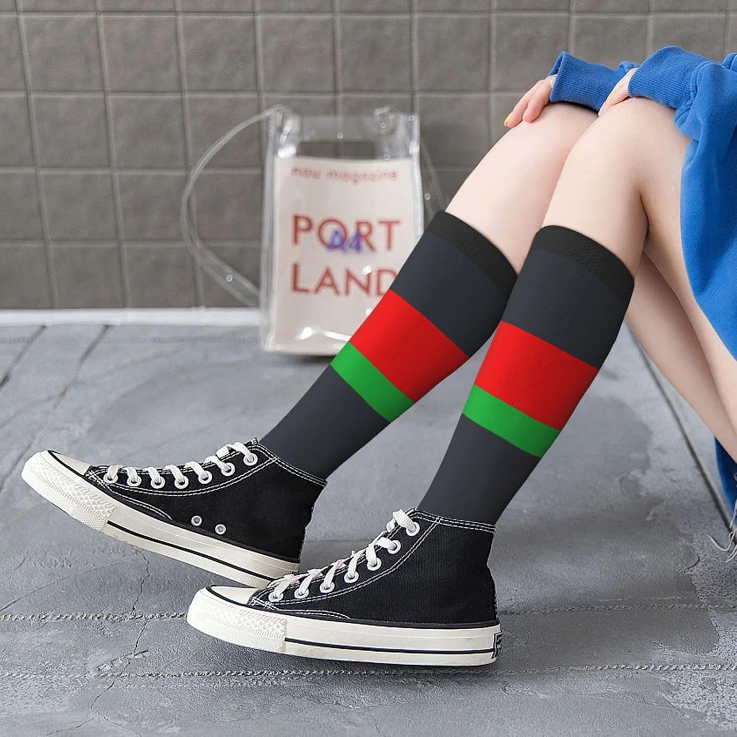 Flag Of Belarus Print Adult Socks, Elastic Stretch Socks,Soft Breathable For Daily Sports Casual Wear