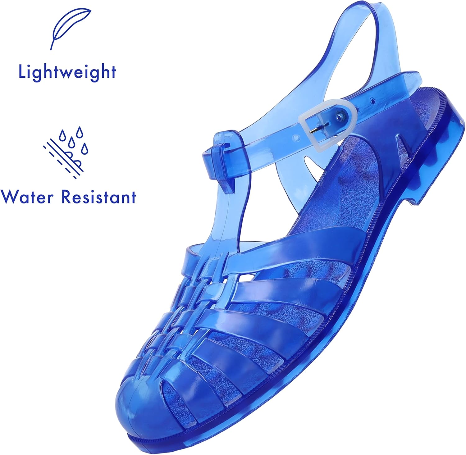 Sandali Andrés Machado In PVC - Chiusura A Fibbia, Per Spiaggia E Fiume, Misure 37-40 - Foto 11