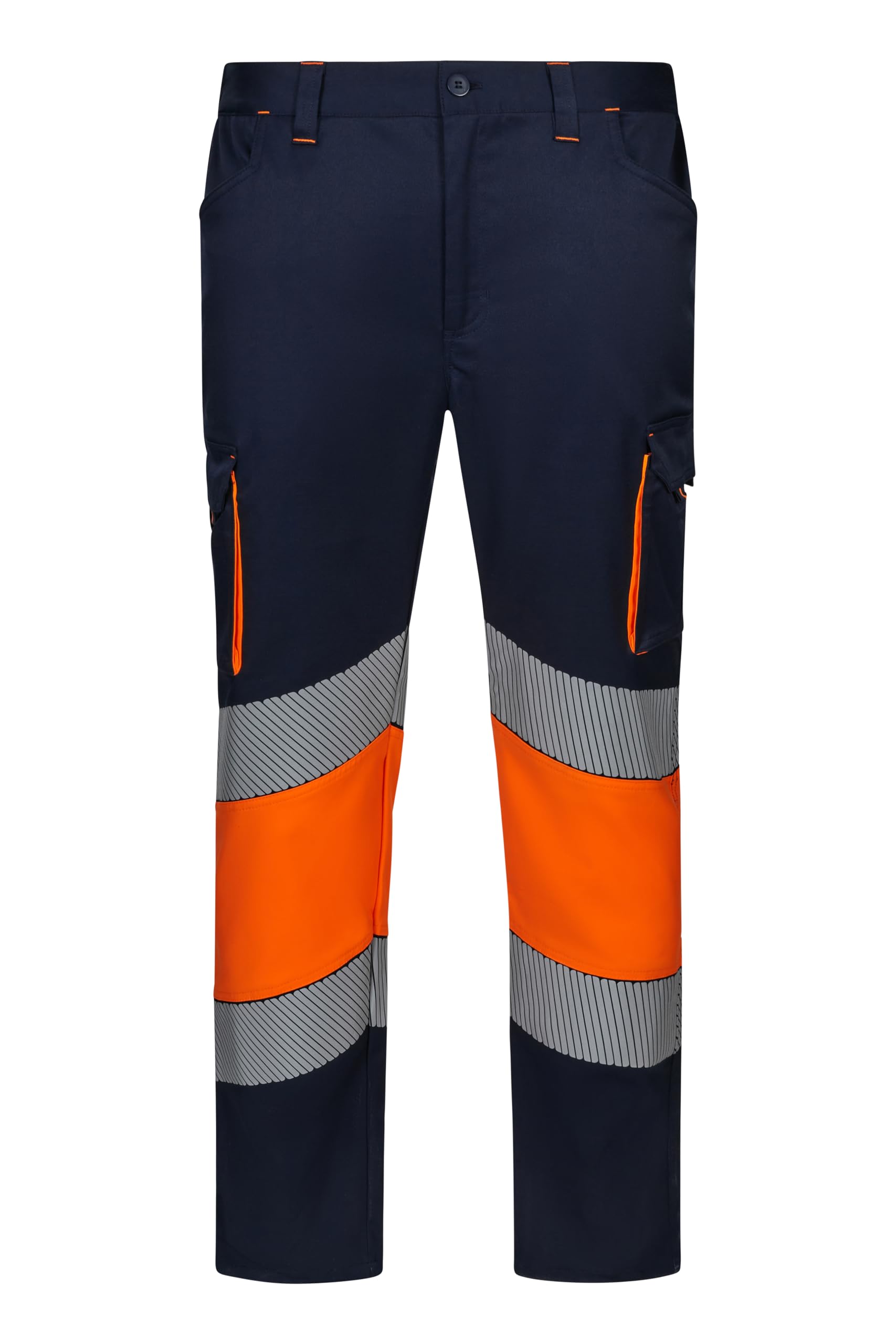 VELILLA Pantalón Stretch Bicolor Cinta Segmentada utilidades de Trabajo Unisex Adulto
