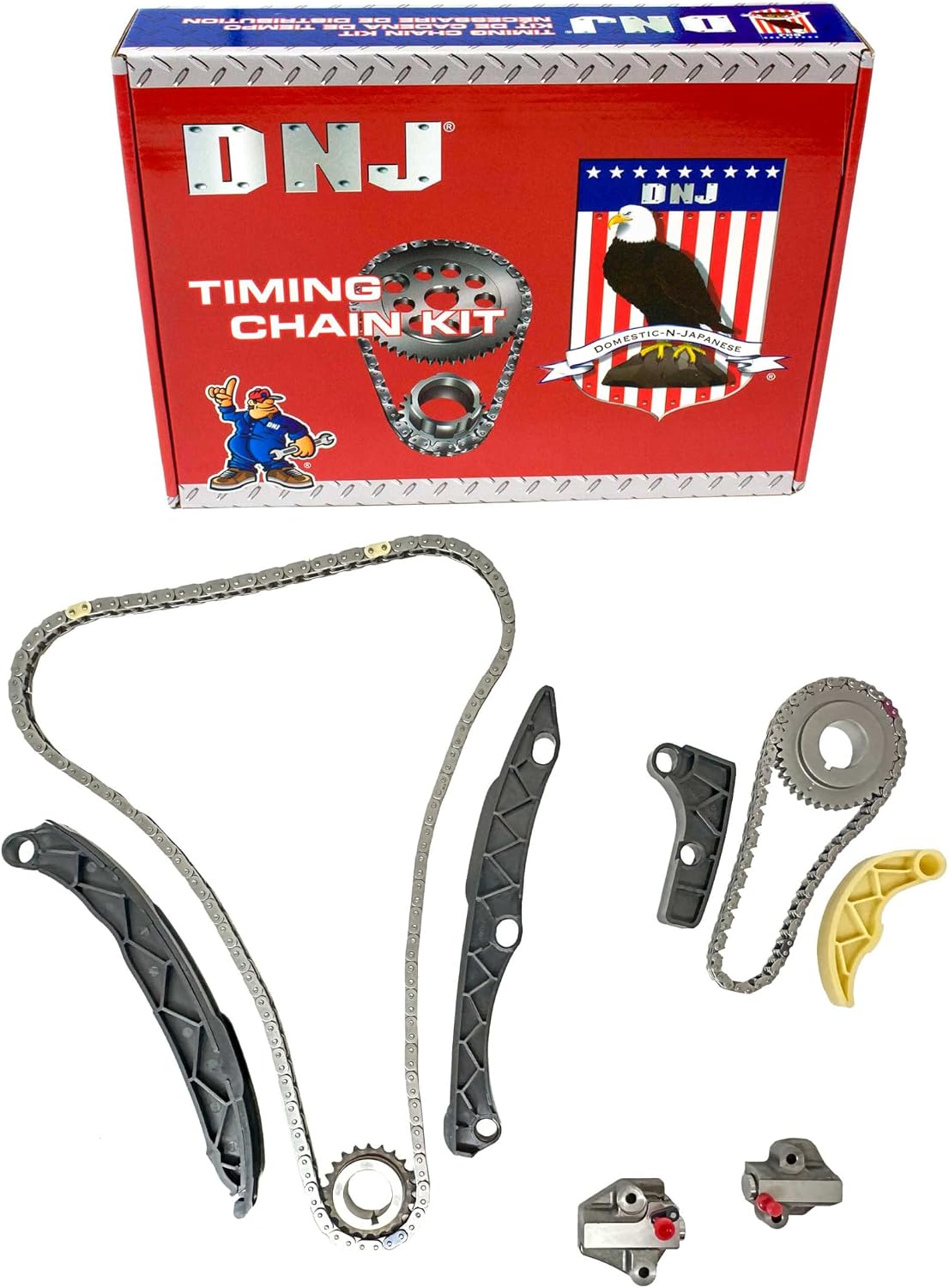 DNJ TK4297 Timing Chain Kit for 2015-2021 Hyundai Santa Fe, Santa Fe Sport, Sonata 2.4L L4 16V DOHC 2359cc