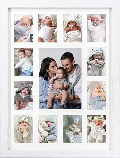 12 month photo frame,my first year photo board,K-12 Collage Photo Frame ...