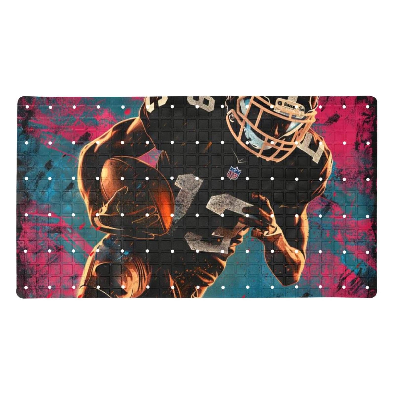 Alfombrilla de baño Art Players Football para salidas de ducha seguras en baños familiares