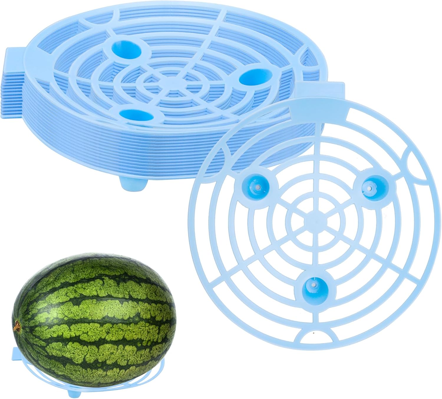15 Pack Melon Cradle for Garden Pumpkin Support Stand Trellis,Avoid Ground Rot,Plastic Plant & Garden Support for Pumpkin Watermelons Squash Strawberries(Green)