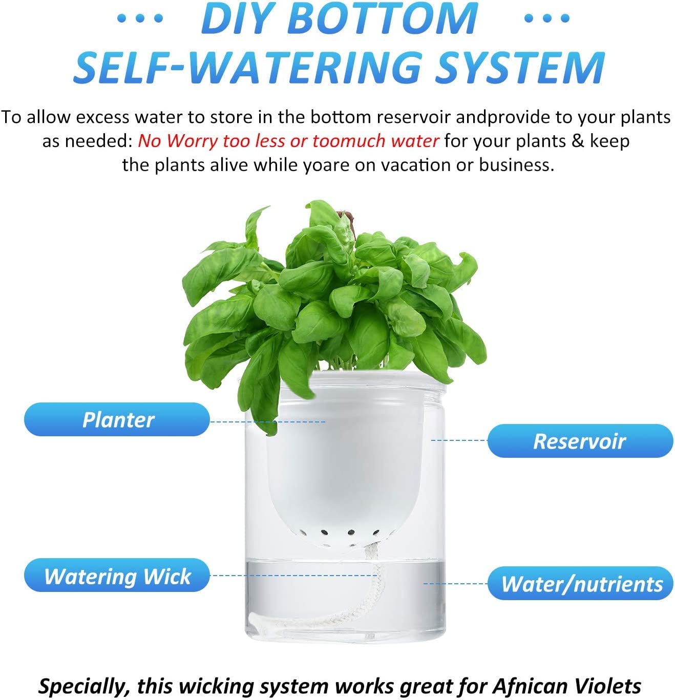 Tim Tim Agro 150 Feet Self Watering Wick Cord Watering Rope for Indoor Outdoor Potted Planter Pots DIY Automatic Watering Device System Potted Plant Sitter Auto Drip Irrigation Waterer (150 Feet) 3