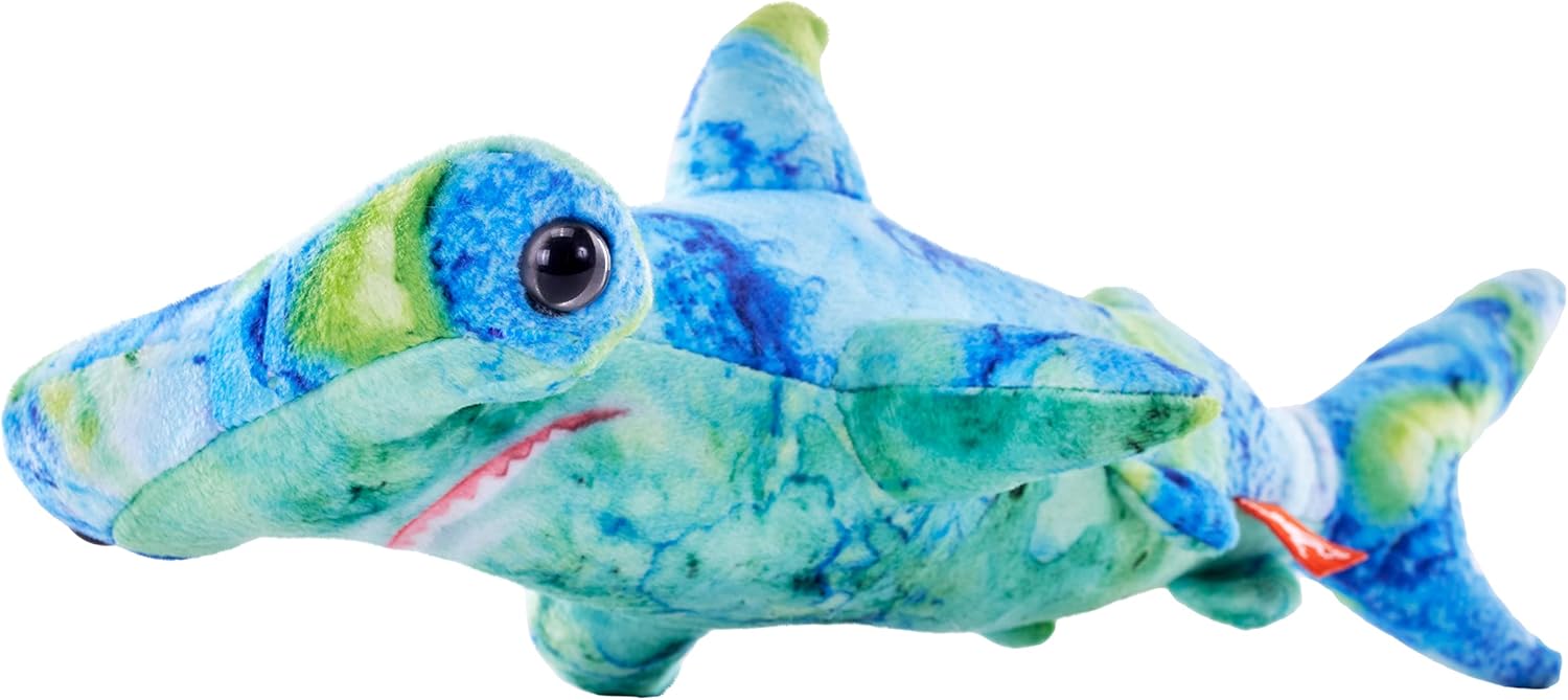 Wild Republic Mysteries of Atlantis, Hammerhead, Stuffed Toy, 8 inches, Gift for Kids, Plush Toy, Doll, Fill is Spun Recycled Water Bottles