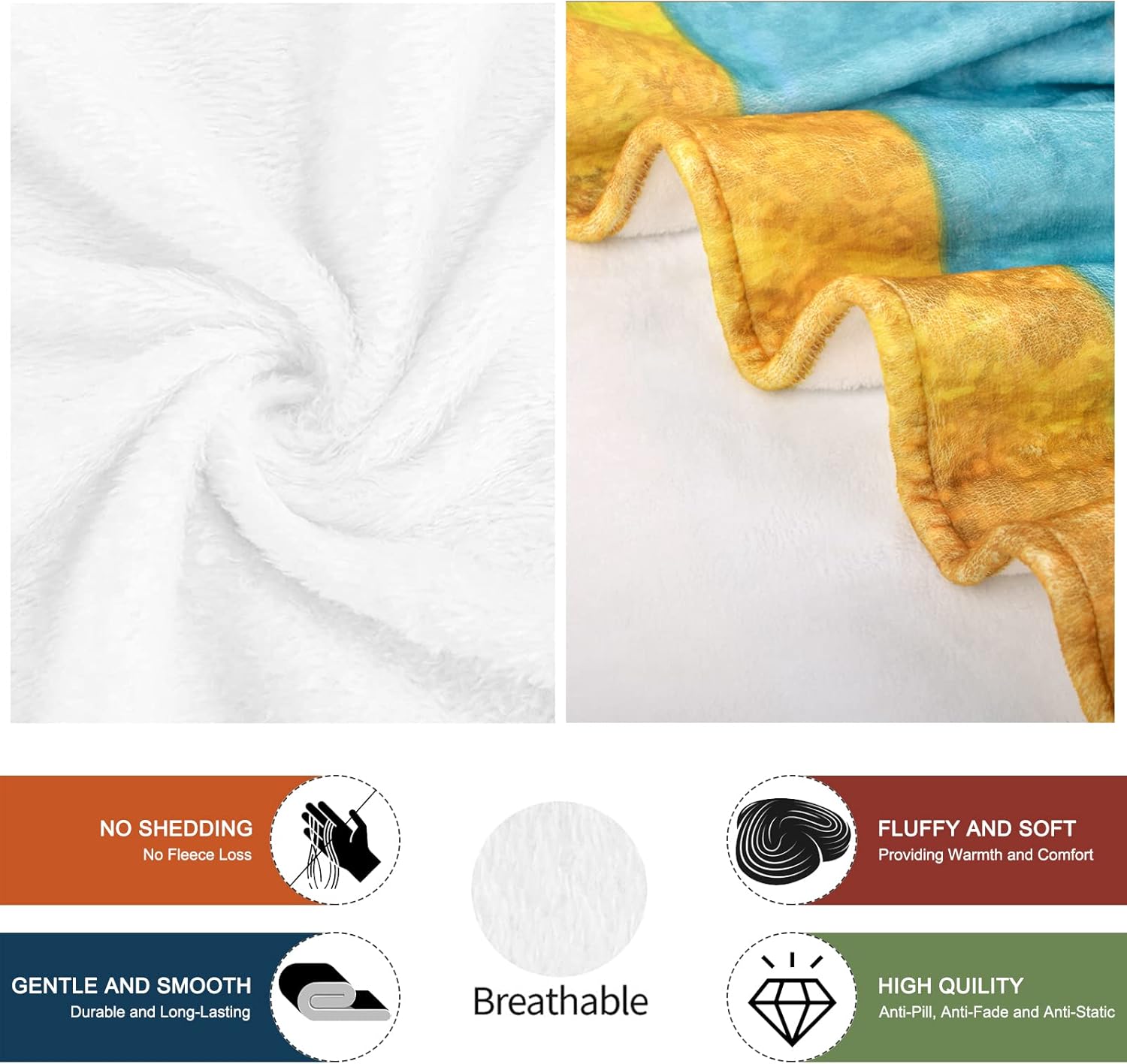 Butterfly Gnome Throw Blanket for Women, Cute Gnomes Gifts for Women/Girls/Mom, Fall Soft Flannel Fluffy Blanket for Couch Sofa Bed 50" x 60" - Image 4