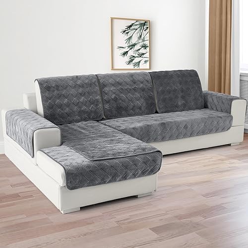 Deep Dream - Fundas para sofá modular, fundas de terciopelo para sofá, protector para muebles, fundas de sofá antideslizantes para perros, gatos,