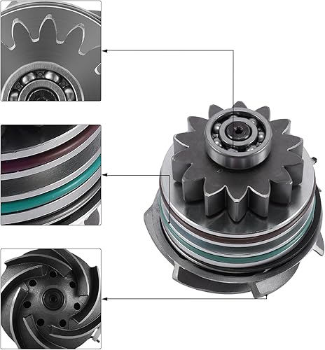 Miniatura 2 de AULINK Bomba de agua RE523828 RE530194 para John Deere 4930 6090 3520 8130 850 1710 8225 8245 8270 8320 9345 1406-6221