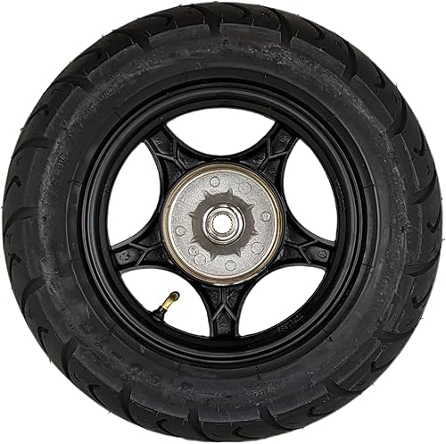 Miniatura 5 de RedCap Rueda trasera de 10 pulgadas y neumático de 3.5-10 para scooter de 50 cc con freno de tambor GY6 QMB139 Sunny TaoTao Vitacci Amigo Milano