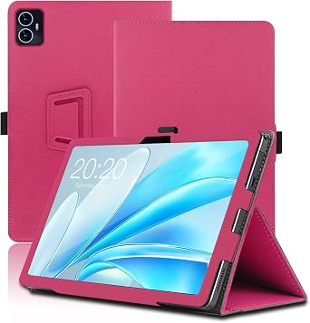 Case for Teclast M50 HD, 10.1 inch, Teclast M50 HD Tablet Case, Folding Stand Protective Cover with Pencil Holder and Wrist Strap, Full Protection. Red