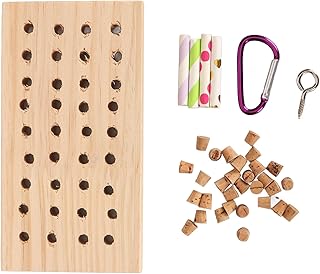 Jauarta Parrot Foraging Toy Climbing Chew Toy Wooden Keyboard Parrot Biting Toy Chewing Toy for Entertainment