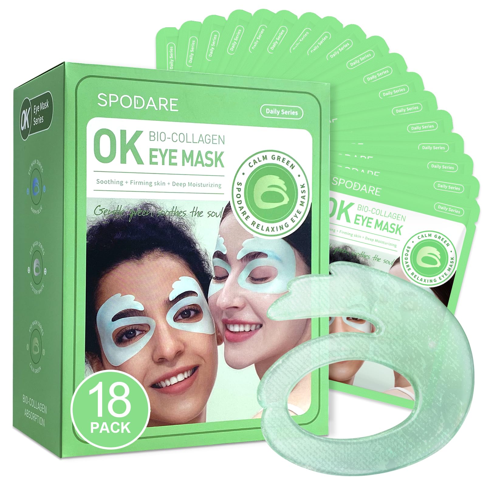 Bio-Collagen Eye Mask, Firming & Hydrating Gel Under Eye Patches