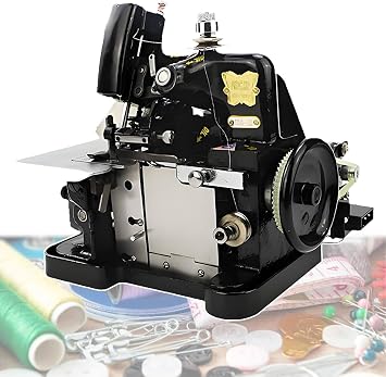 Overlocker Sewing Machine, Heavy Duty Tool for Fabric, Adjustable Overlock Width 3.0-5.0mm, Includes Accessories, Perfect for Household Projects