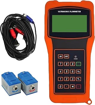 Portable Ultrasonic Flow Meter, Ultrasonic Flow Meter, for Liquids Dn50  Dn700, with Tm-1 Transducer -30c 90c Sensor Oil Sewage Digital Transit-Time Flowmeter