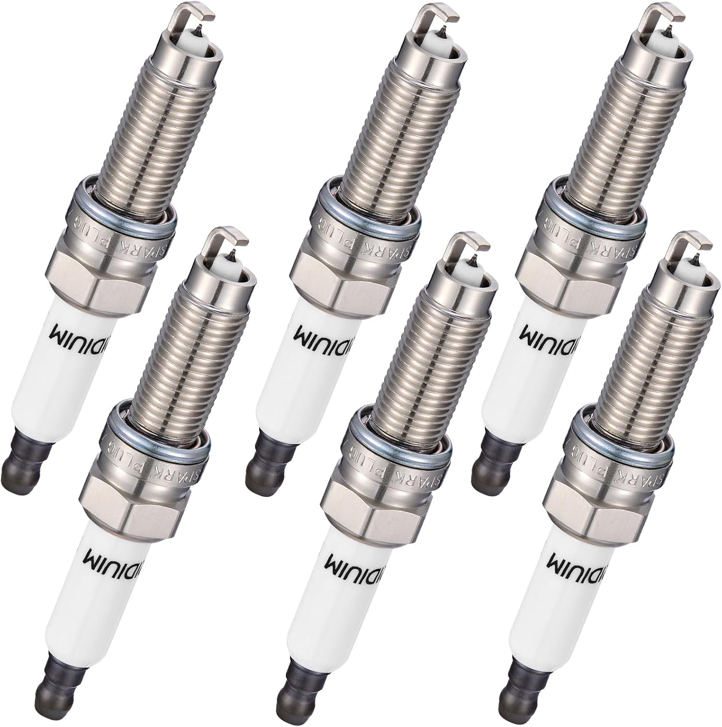 BDFHYK 1961 Platinum Iridium Spark Plugs Compatible with Bugatti Veyron 16.4,Compatible with Porsche Cayenne,Q7 VW Atlas Passat CC Passat 3.6L 8.0L V6 W16 Replacement for ILZKR7A 101905622 Set of 6