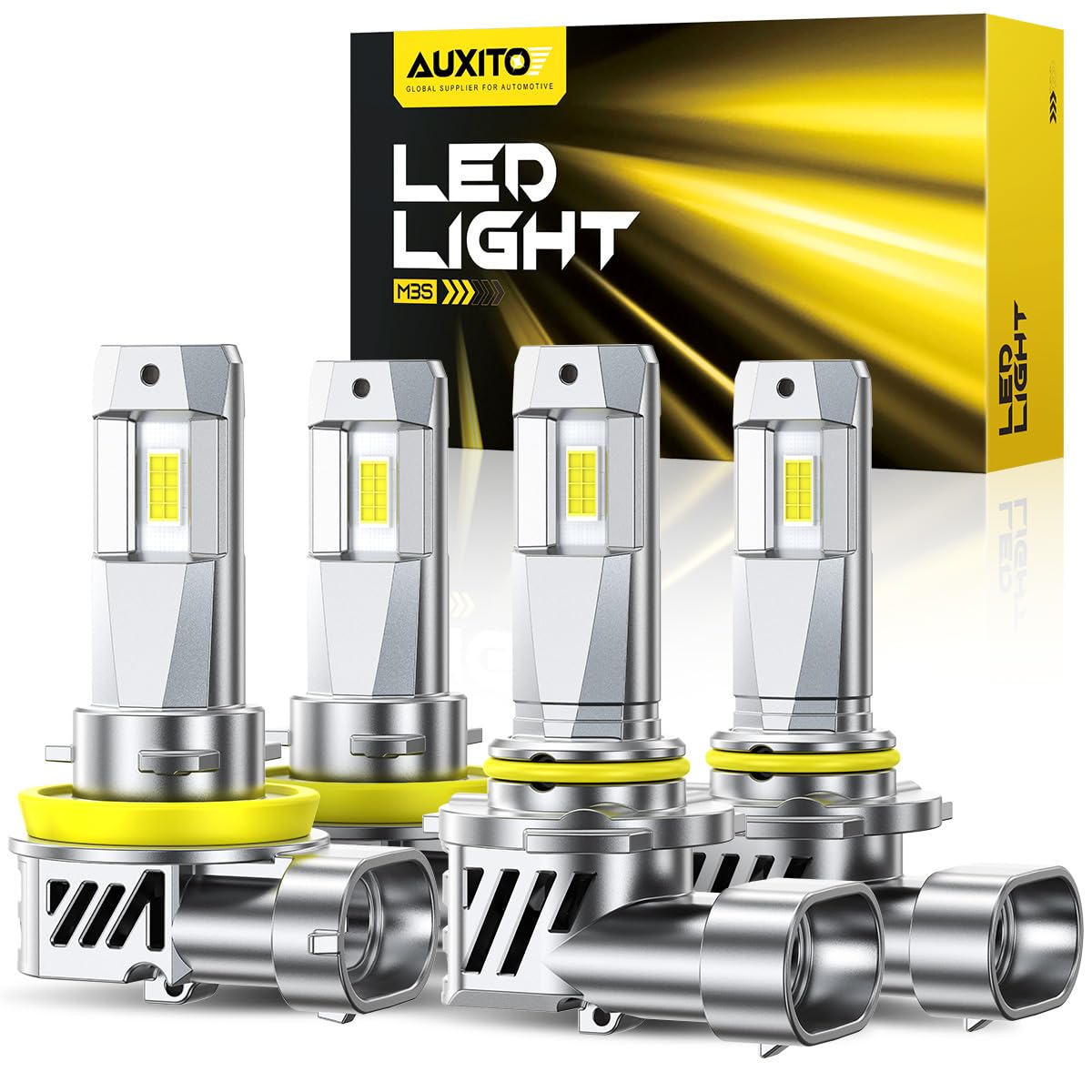 AUXITO 9005 H11 LED Bulbs Combo
