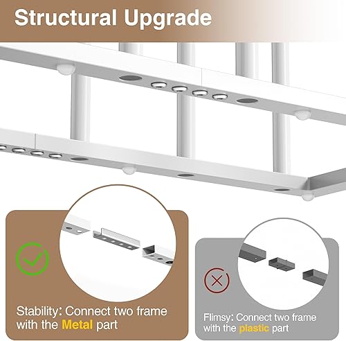 Miniatura 9 de pickpiff Zapatero de pie  Estante de metal negro para botas de dormitorio, armario, entrada, dormitorio, patio al aire libre, pasillo, negro,